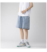 Hellblaue Herren Jeansshorts